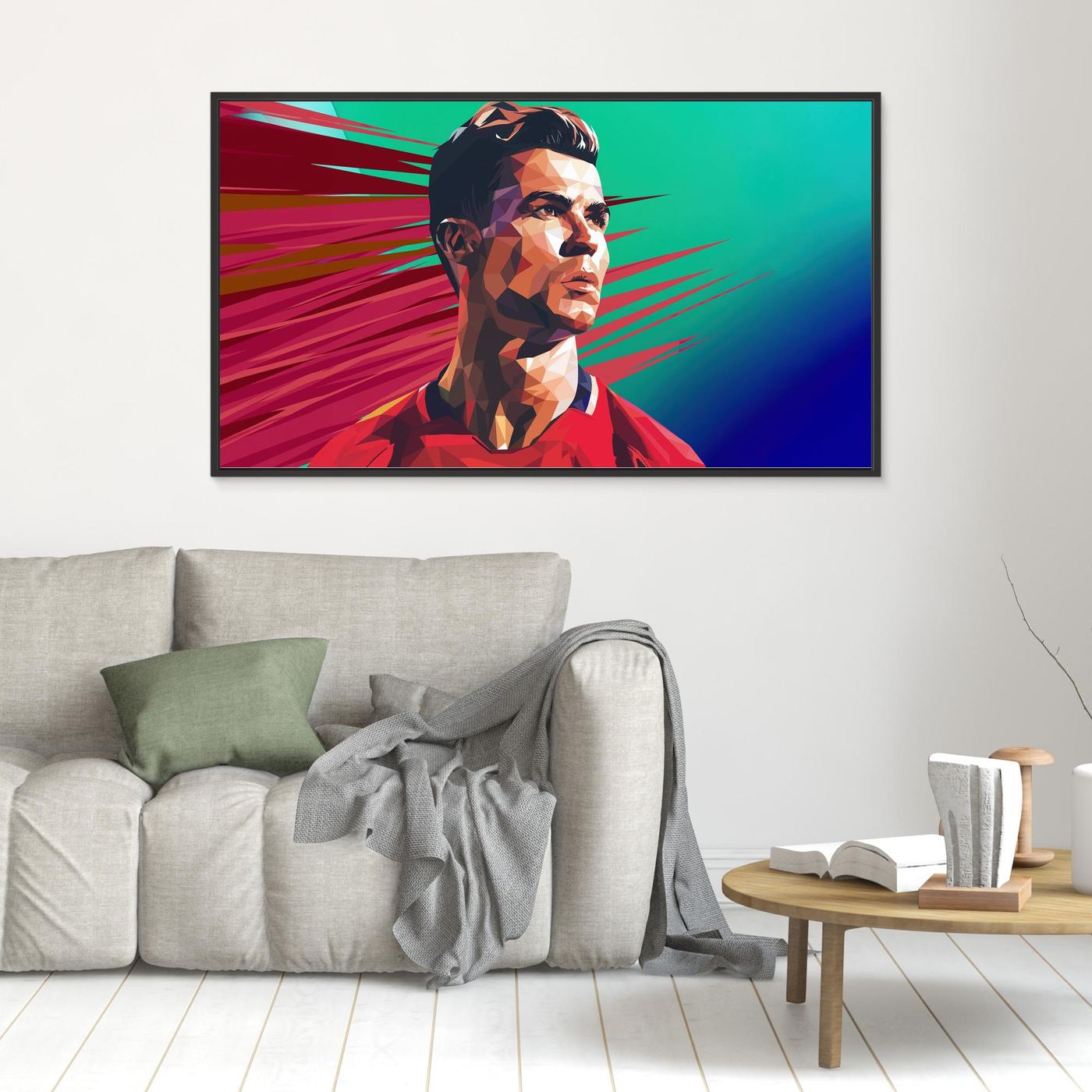 Cristiano Ronaldo Polygon Art 4K Wallpaper