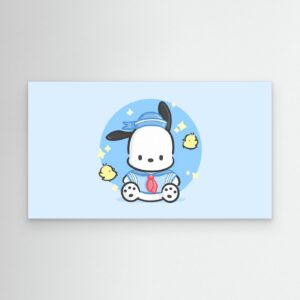 Cute Pochacco Kawaii Blue Wallpaper HD