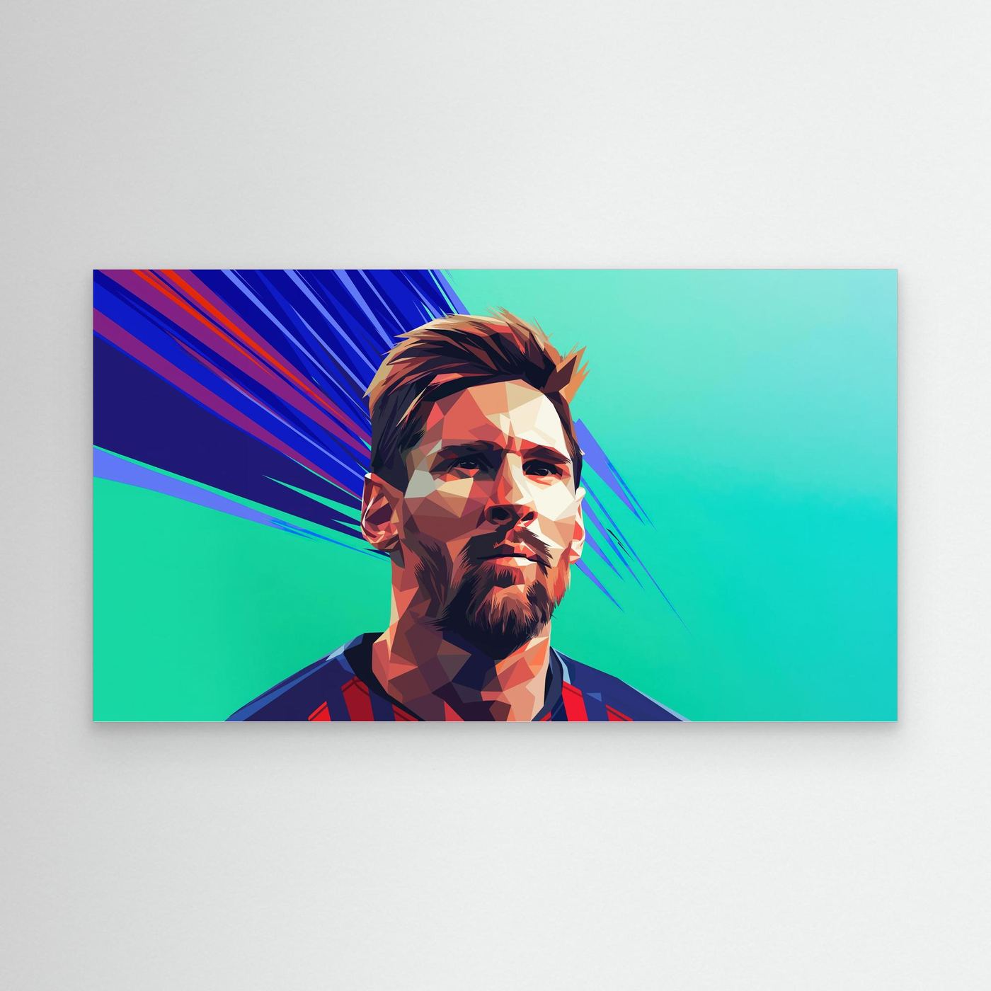 Lionel Messi Polygon Art HD Wallpaper