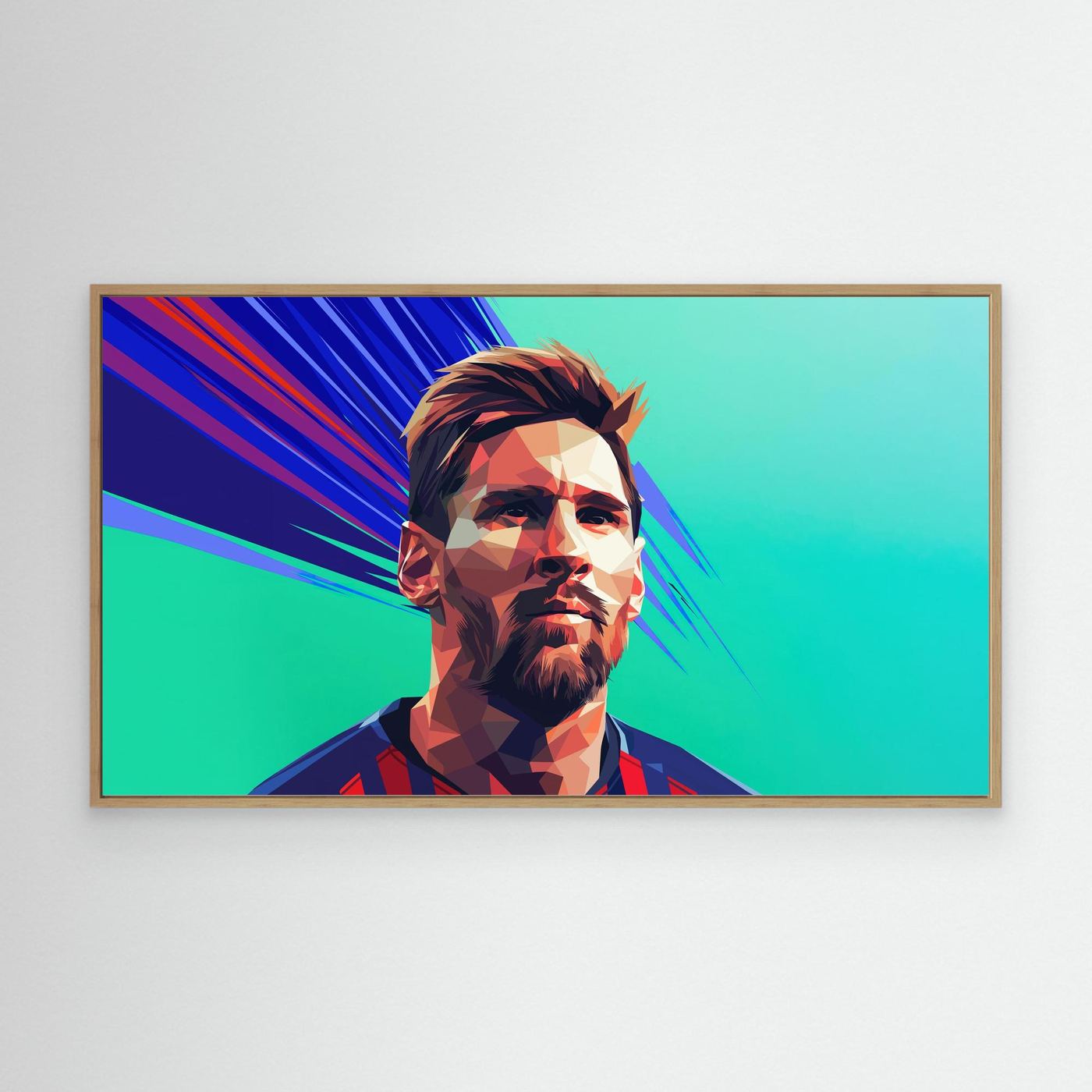 Lionel Messi Polygon Art HD Wallpaper