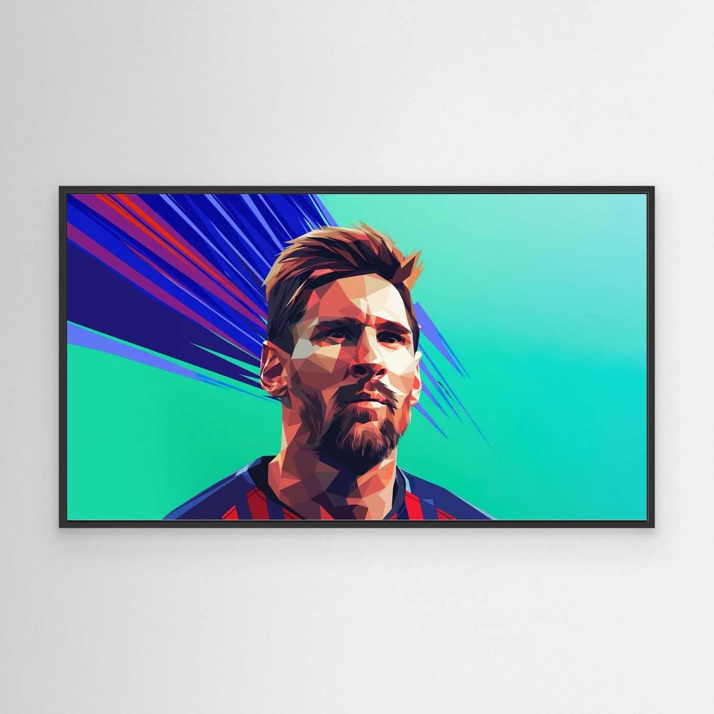 Lionel Messi Polygon Art HD Wallpaper