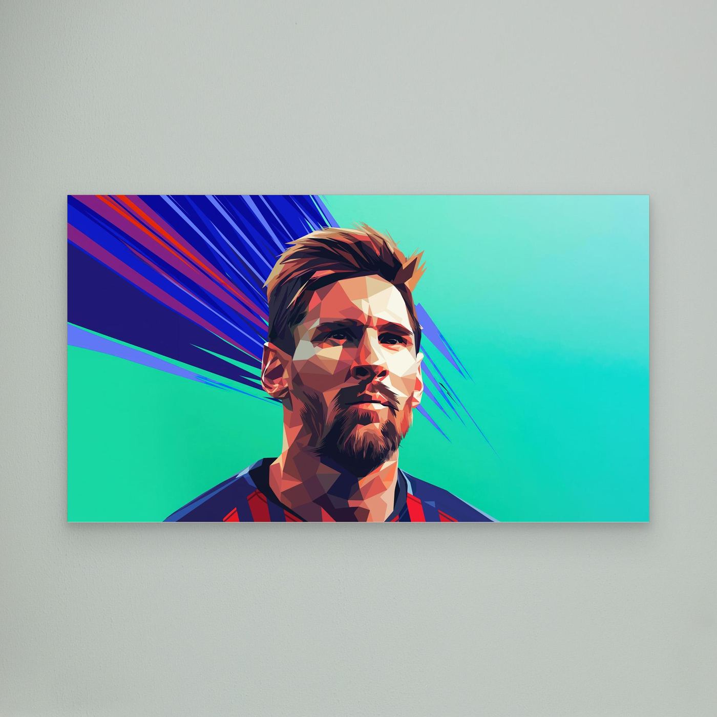Lionel Messi Polygon Art HD Wallpaper