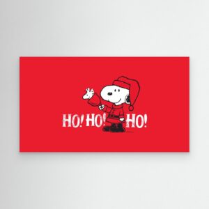 Snoopy Christmas Ho Ho Ho Red Wallpaper HD