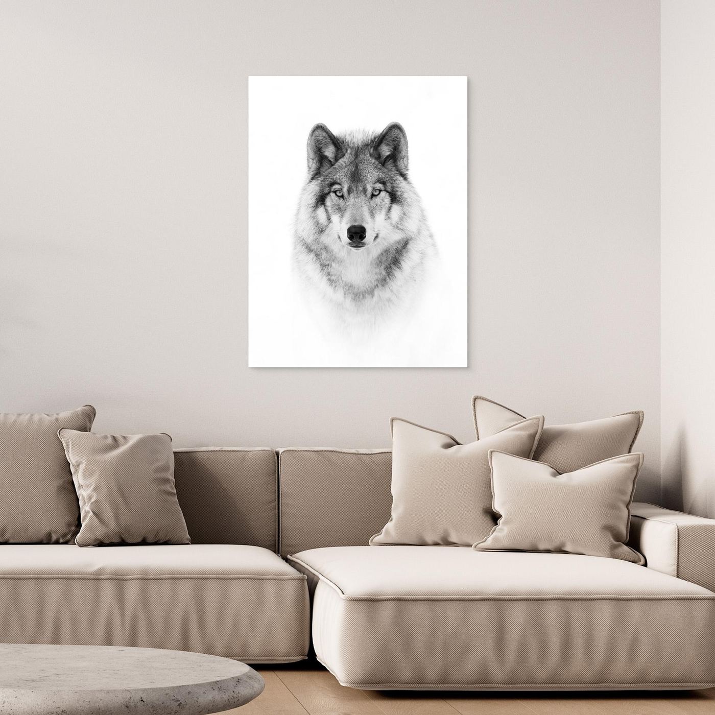 Portrait of a Timber Wolf by Jim Cumming