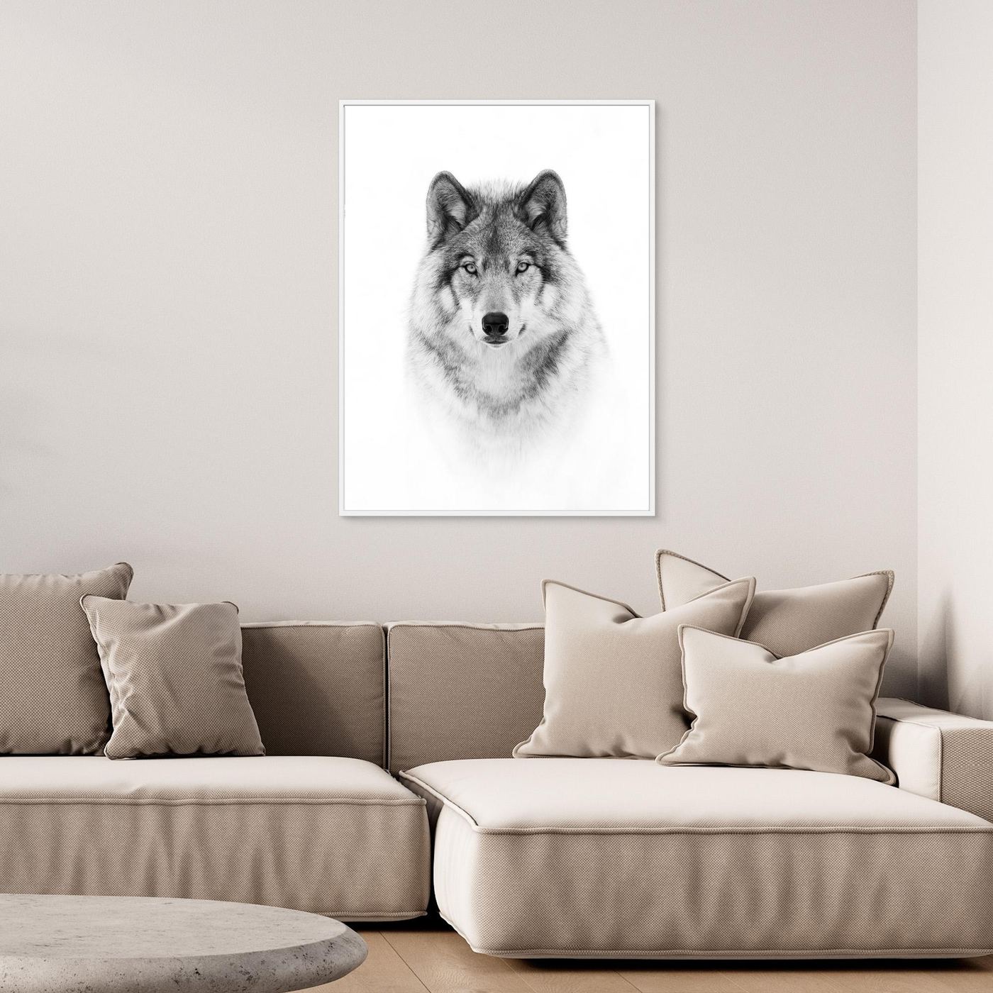 Portrait of a Timber Wolf by Jim Cumming