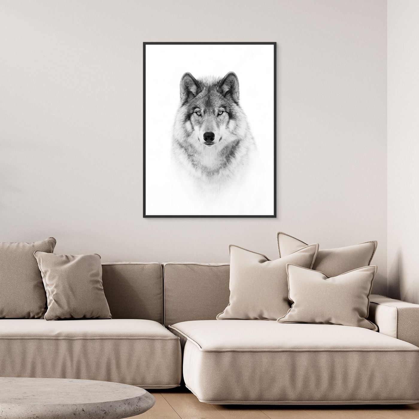 Portrait of a Timber Wolf by Jim Cumming