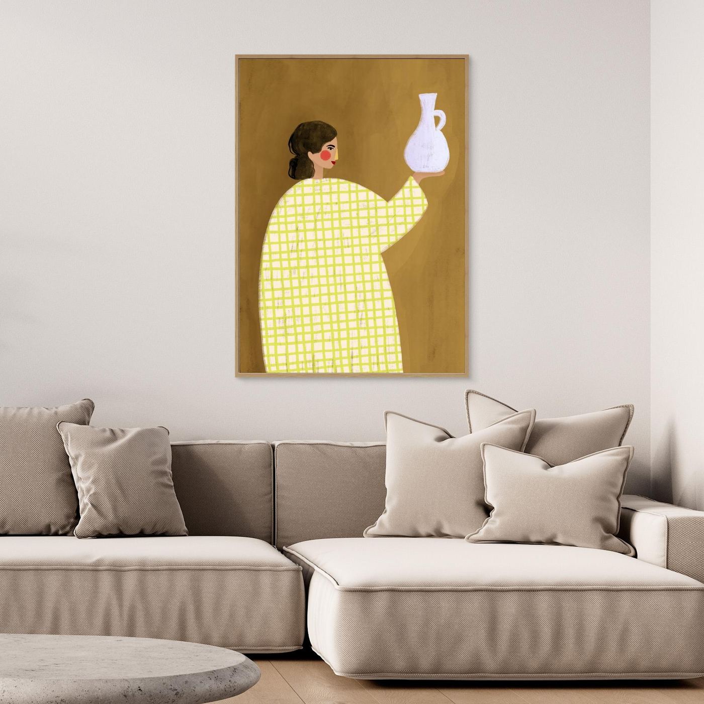 The Woman With Vase by Bea Müller