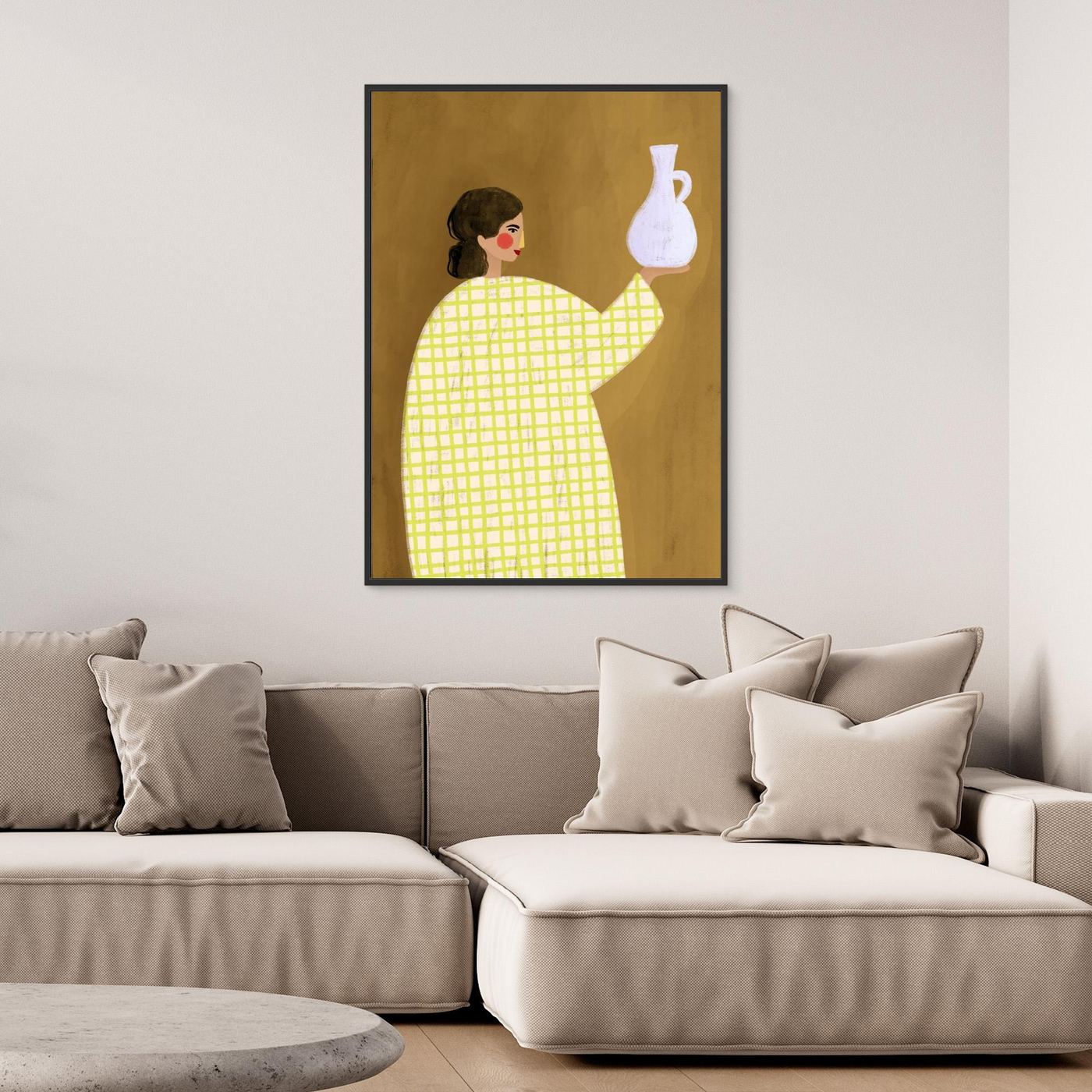 The Woman With Vase by Bea Müller