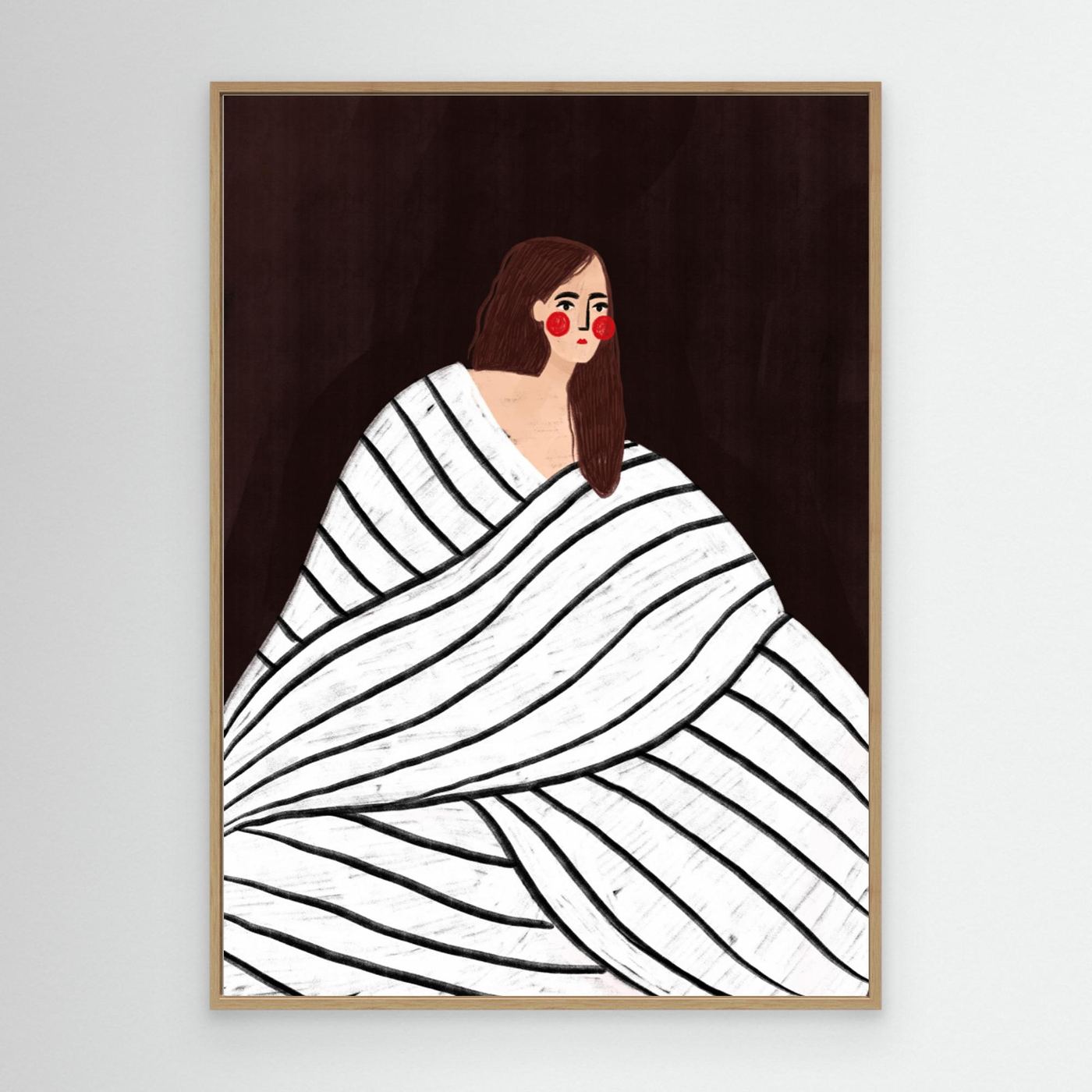 The Woman With Black and White Stripes by Bea Müller