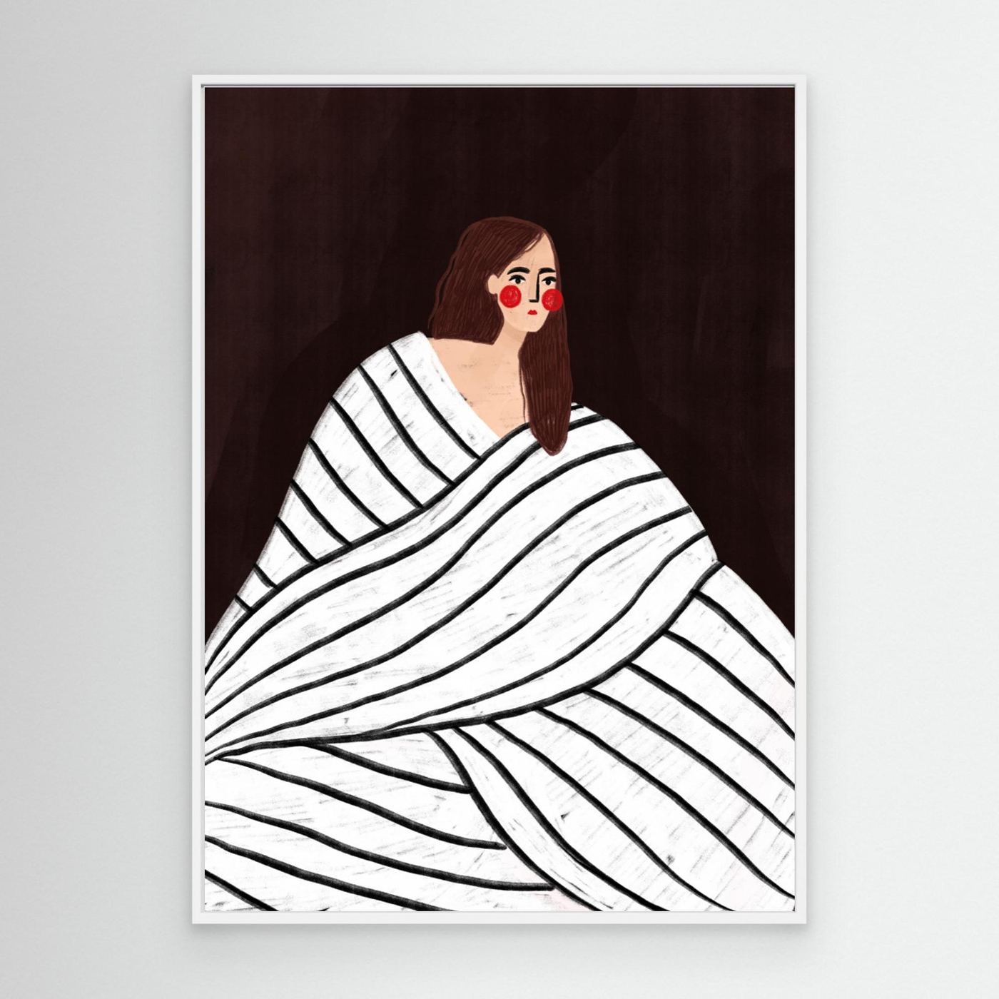 The Woman With Black and White Stripes by Bea Müller