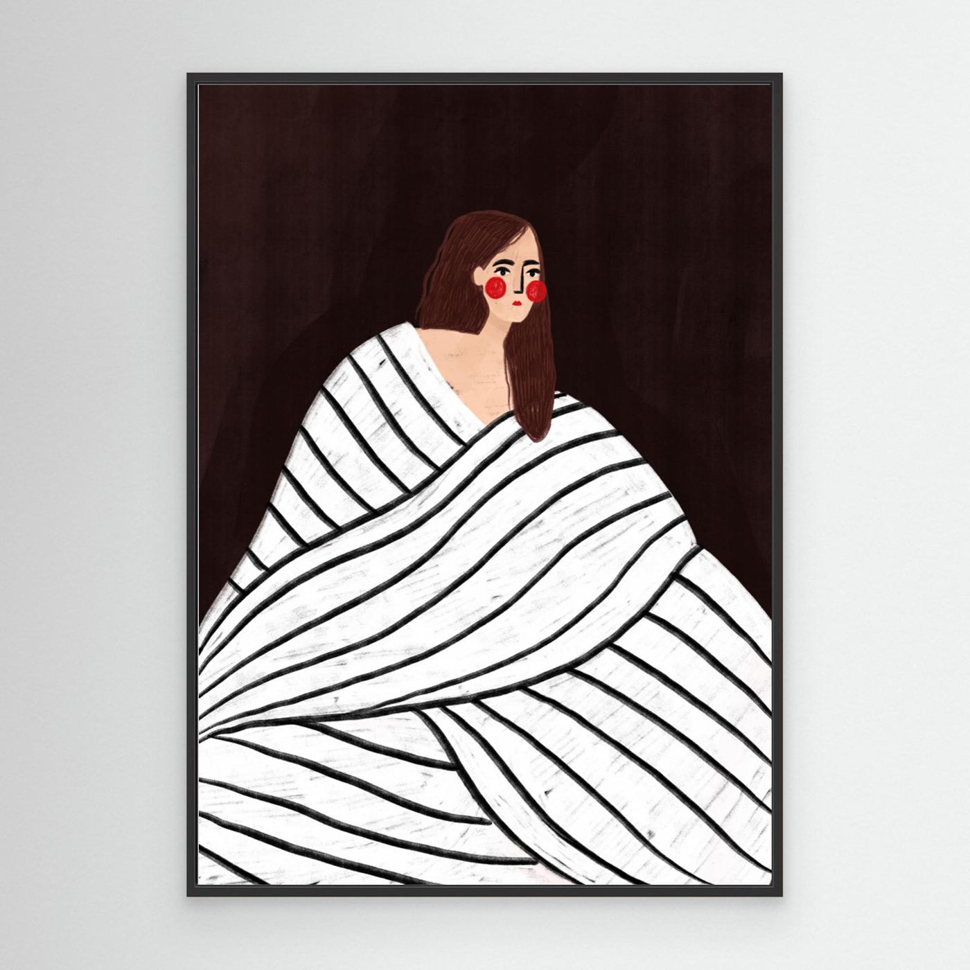 The Woman With Black and White Stripes by Bea Müller