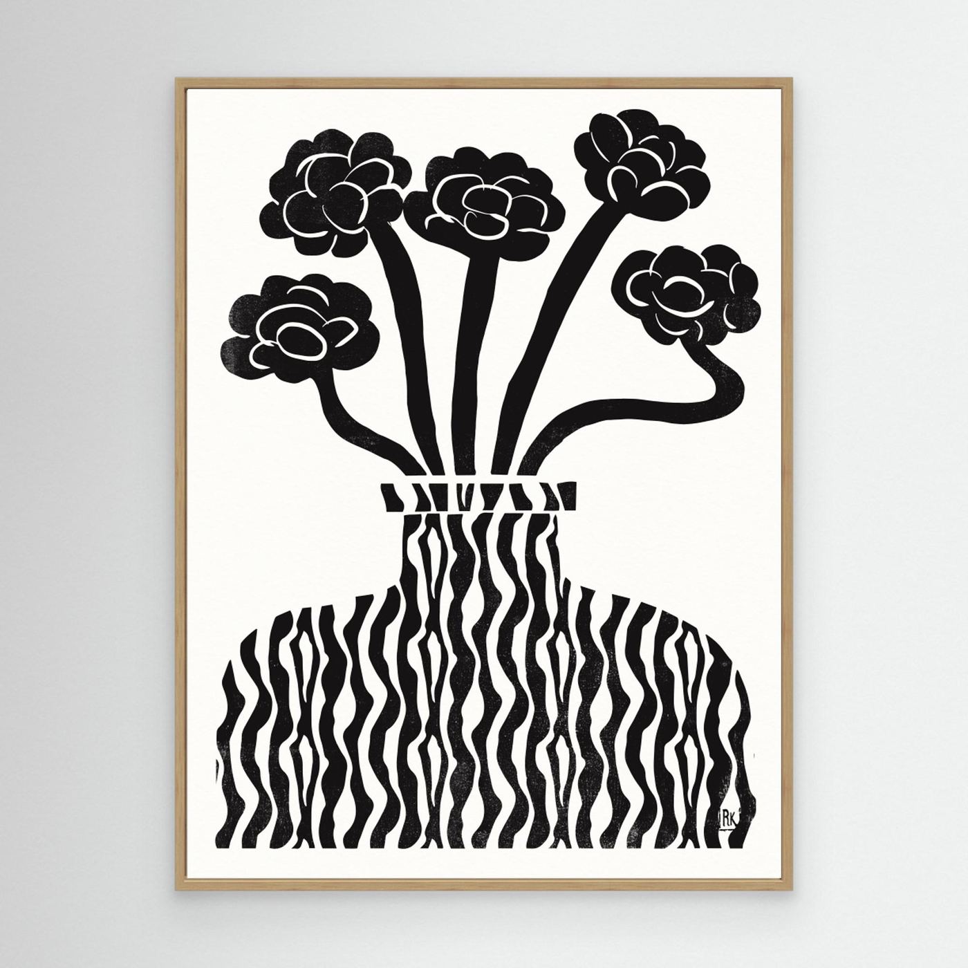 Vase and Flowers 03 by The Printable Studio