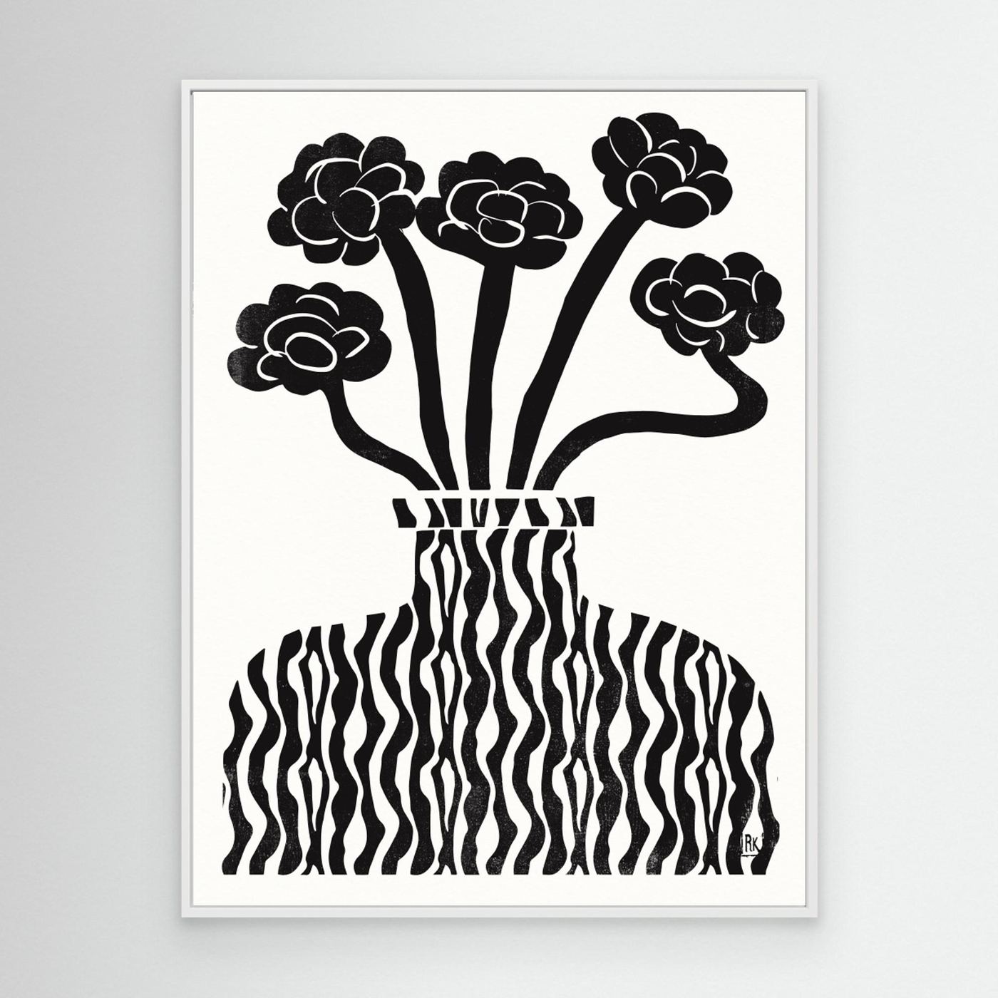Vase and Flowers 03 by The Printable Studio