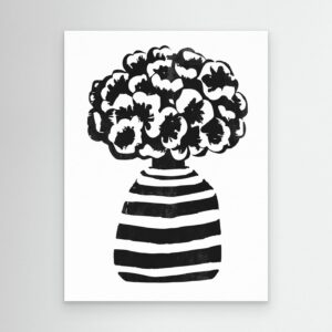 Vase Striped by The Printable Studio