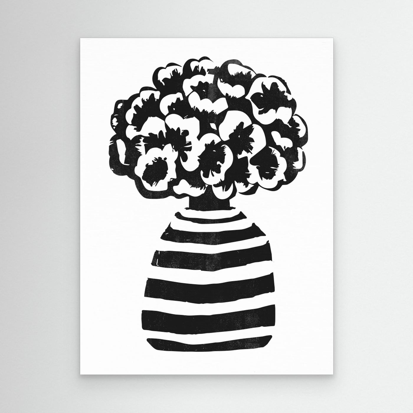 Vase Striped by The Printable Studio