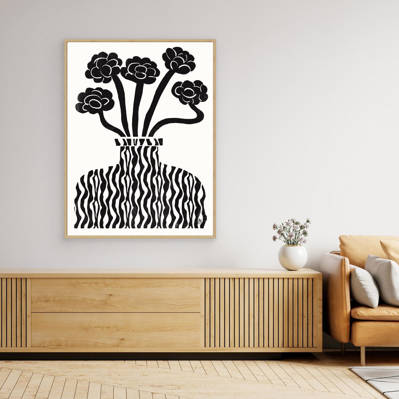 Vase and Flowers 03 by The Printable Studio