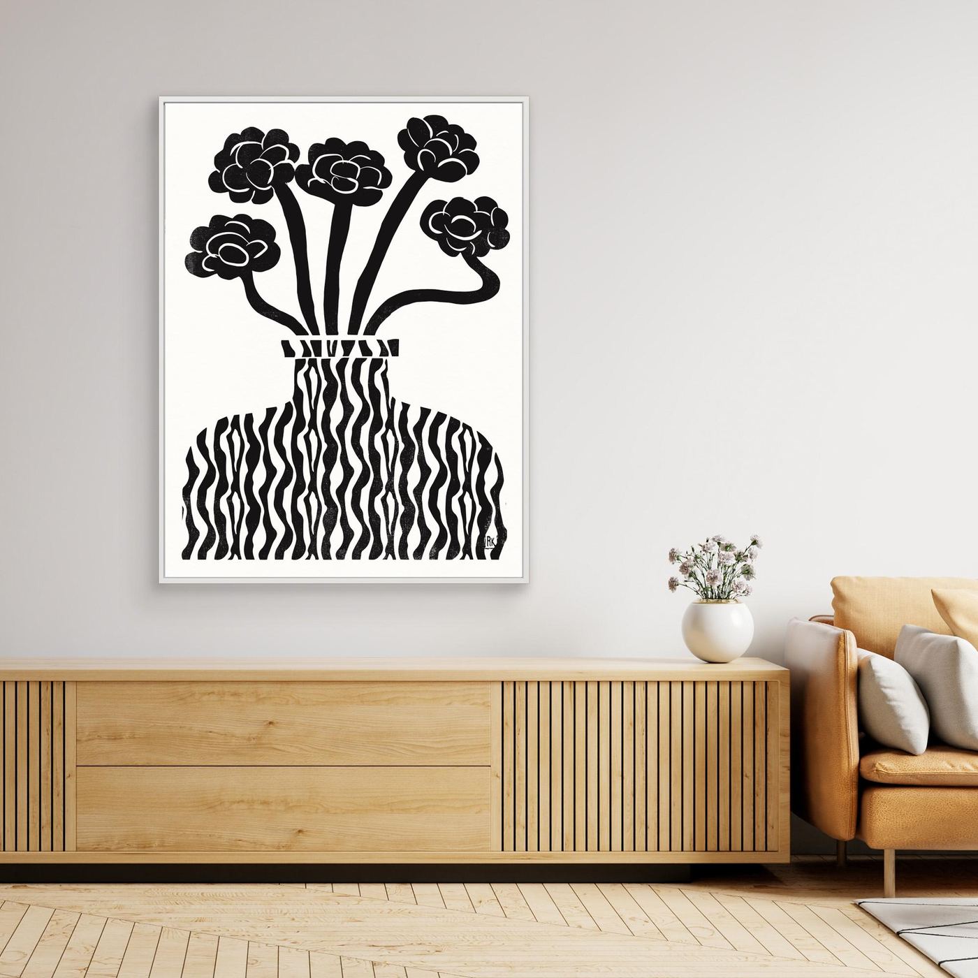 Vase and Flowers 03 by The Printable Studio