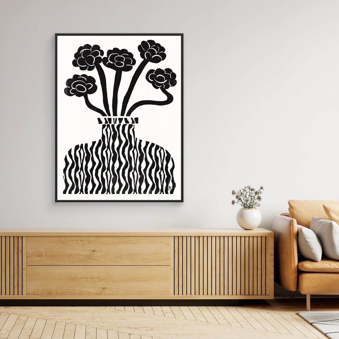 Vase and Flowers 03 by The Printable Studio