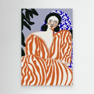 Woman In Striped Suit by Treechild