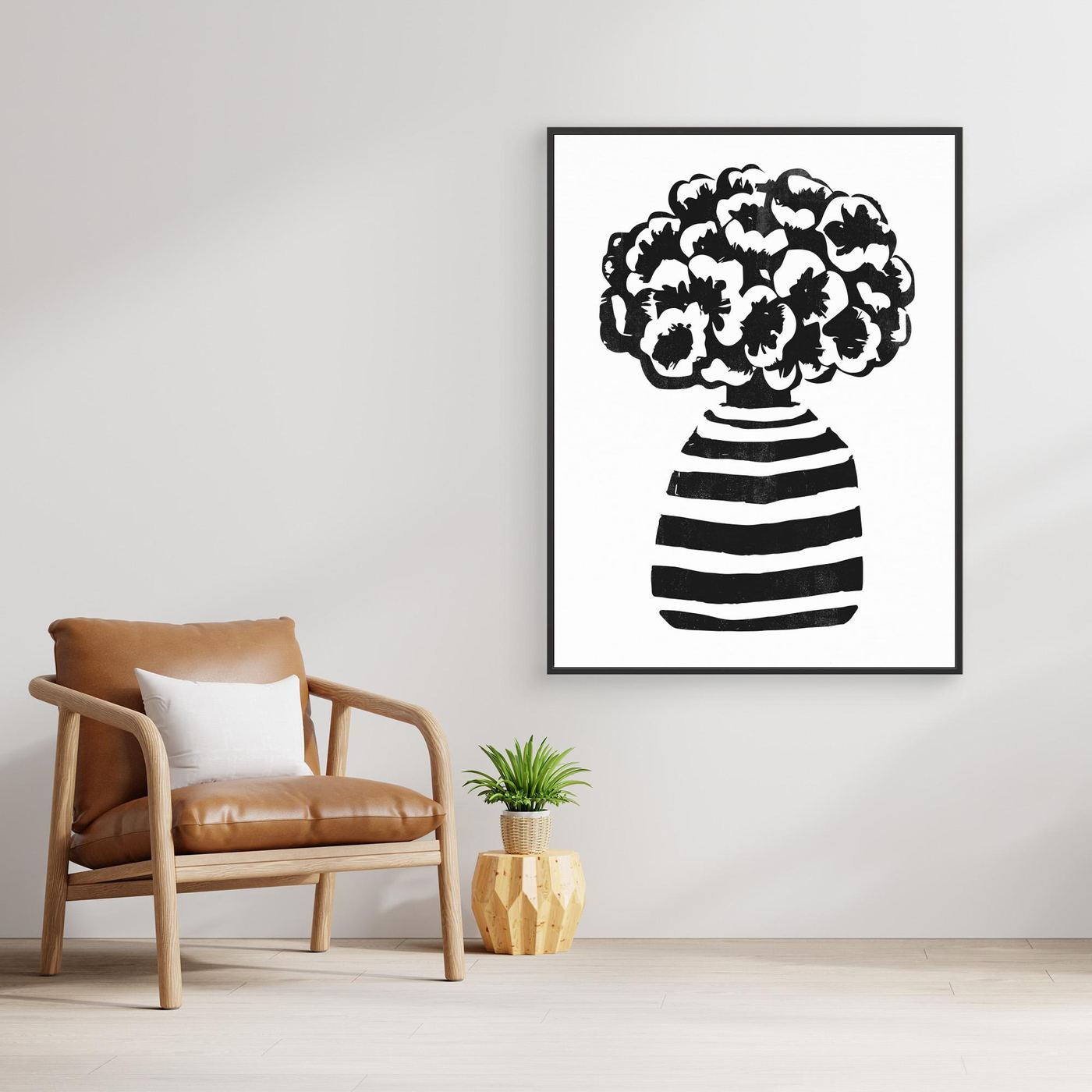 Vase Striped by The Printable Studio