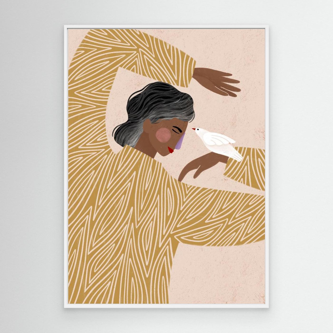 The Woman With He Bird by Bea Müller