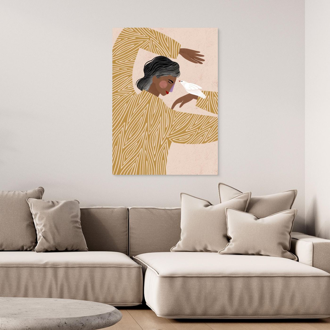 The Woman With He Bird by Bea Müller