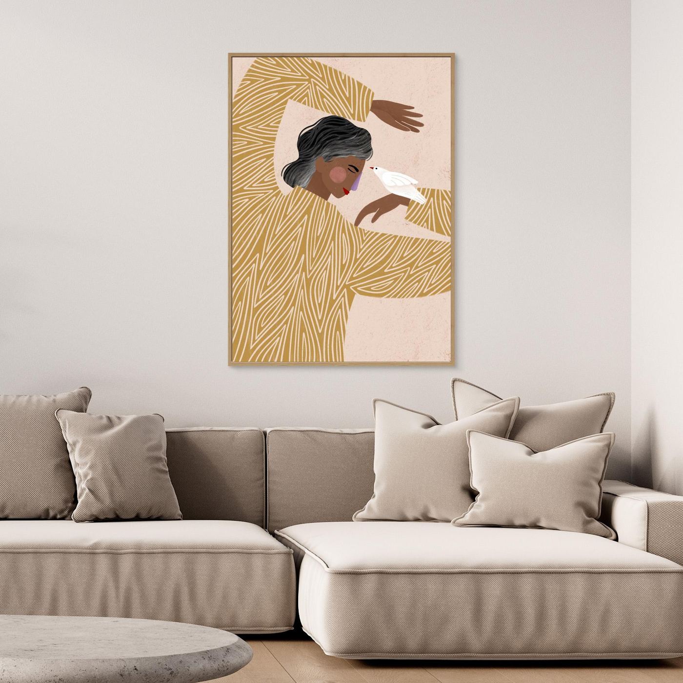 The Woman With He Bird by Bea Müller