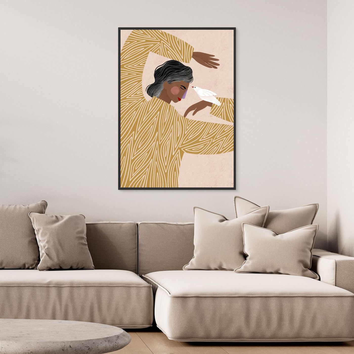 The Woman With He Bird by Bea Müller