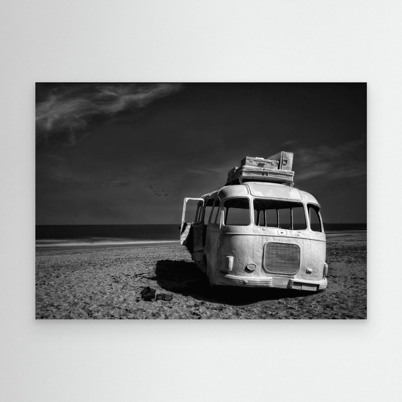 Beached Bus by Yvette Depaepe