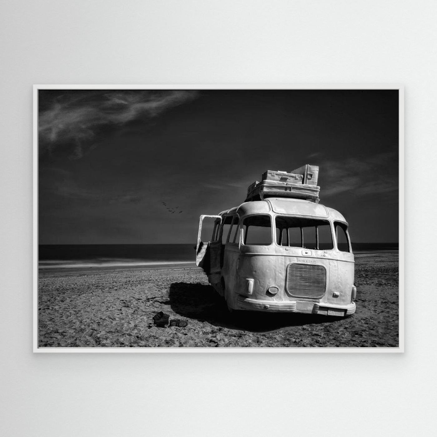 Beached Bus by Yvette Depaepe