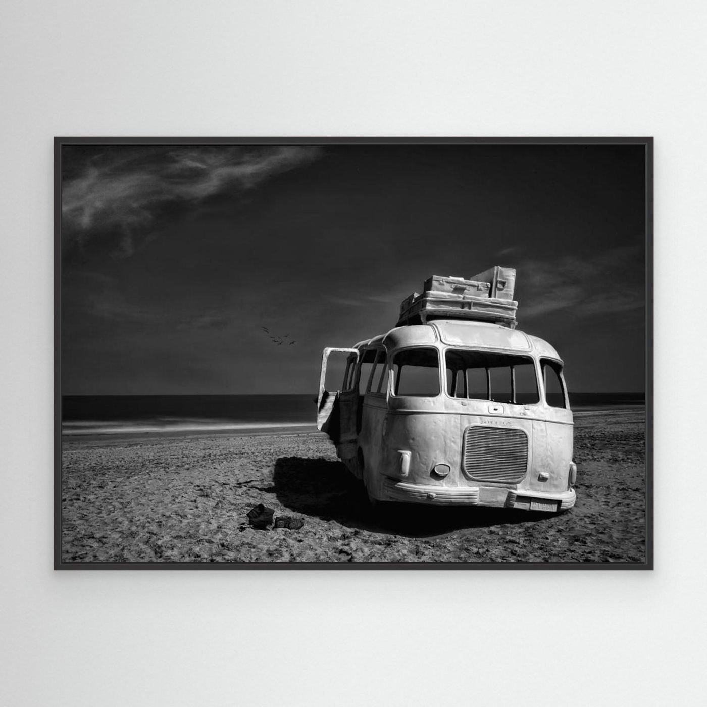 Beached Bus by Yvette Depaepe