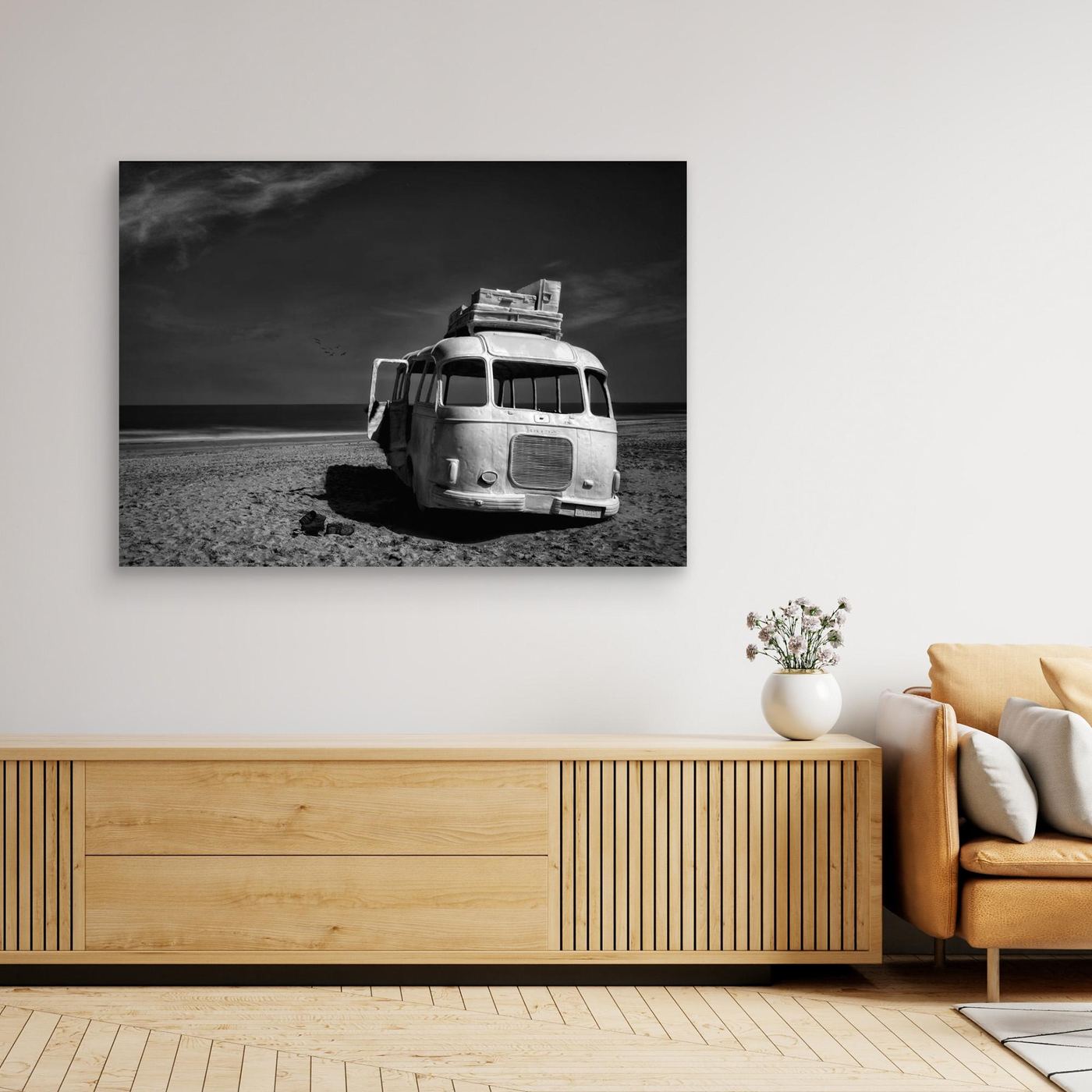 Beached Bus by Yvette Depaepe