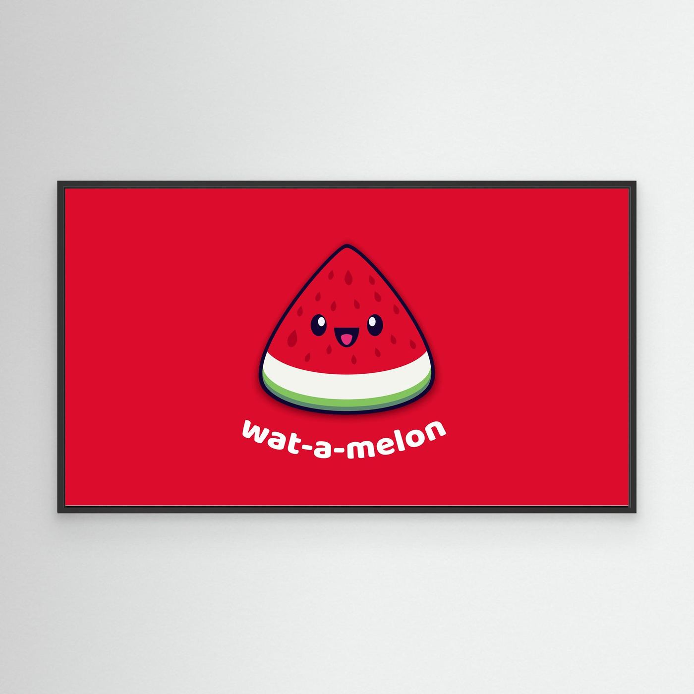 Cute Watermelon Kawaii Illustration 4K Wallpaper