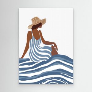 The Girl In the Striped Dress by Andreas Magnusson