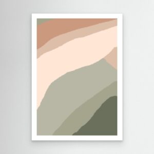 Earth Tone Abstract Wall Art | Neutral Landscape Shapes | Minimalist Printable Background