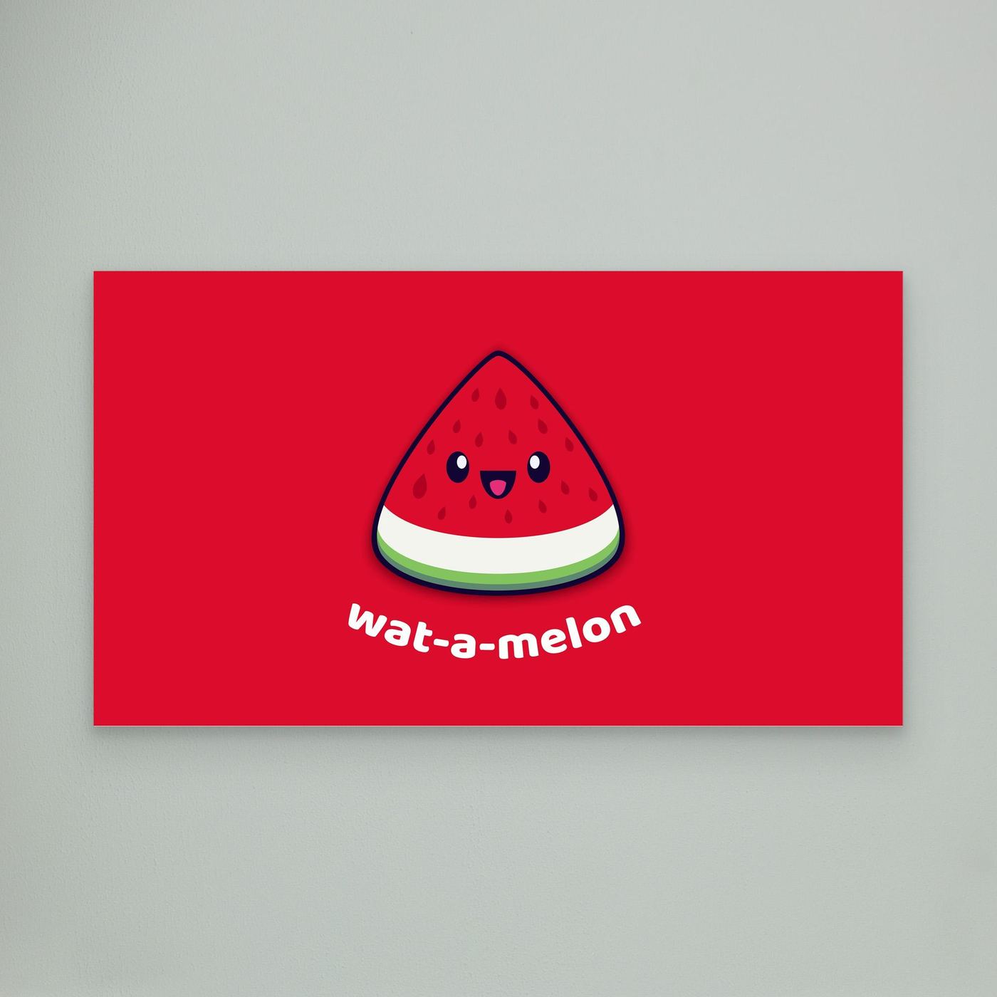 Cute Watermelon Kawaii Illustration 4K Wallpaper
