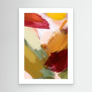 Colorful Abstract Brush Stroke Painting with Modern Artistic Texture