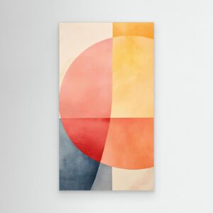Colorful Abstract Brush Stroke Painting with Modern Artistic Texture