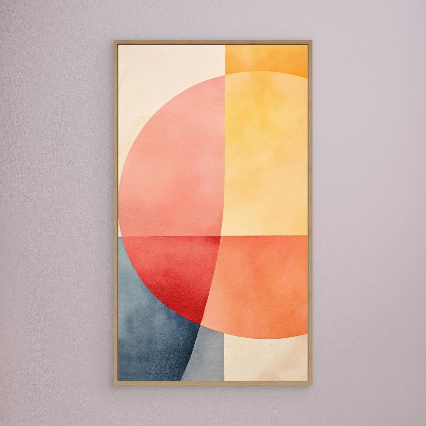 Colorful Abstract Brush Stroke Painting with Modern Artistic Texture