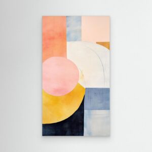 Modern Bauhaus Abstract Shapes Wall Art | Minimalist Geometric Poster