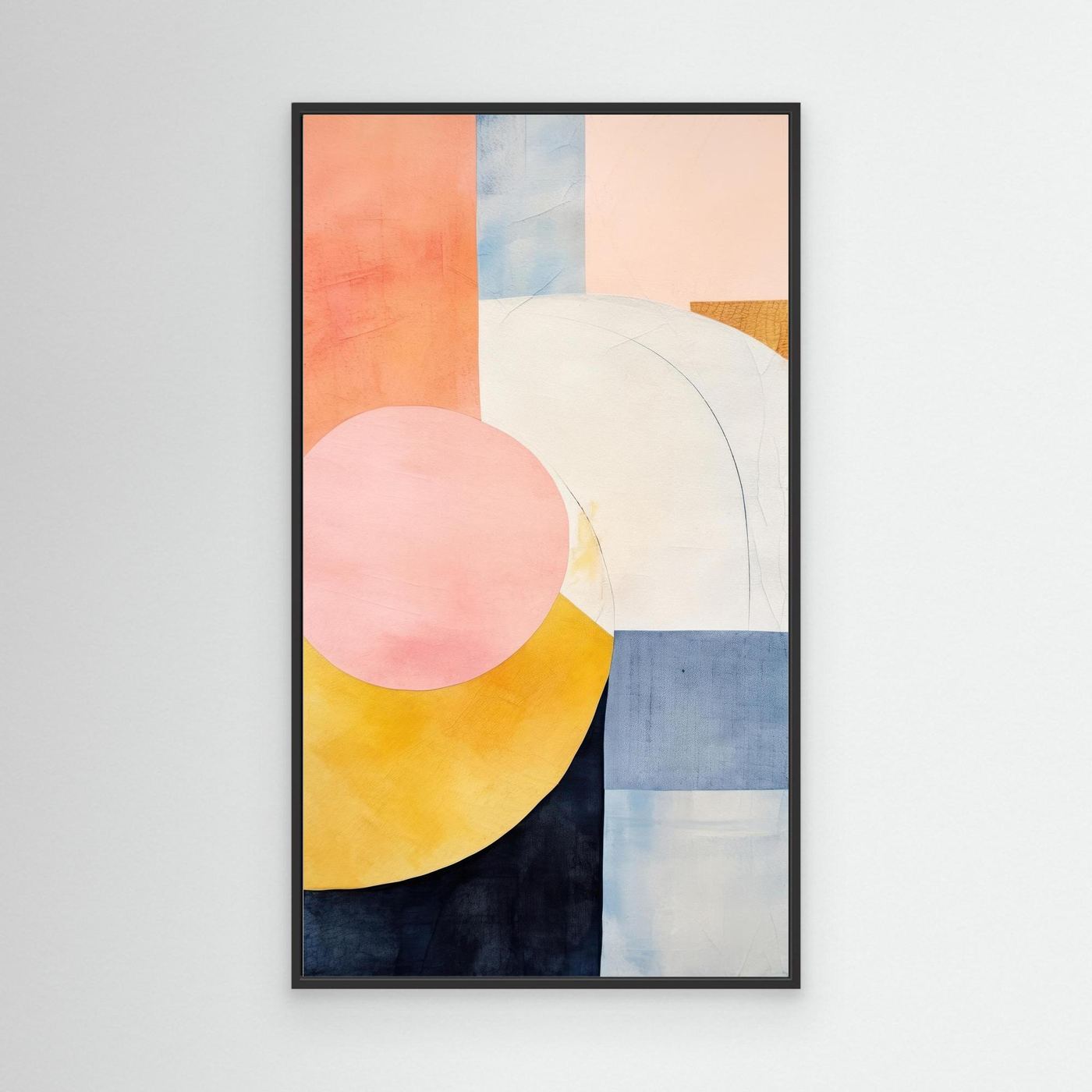 Modern Bauhaus Abstract Shapes Wall Art | Minimalist Geometric Poster