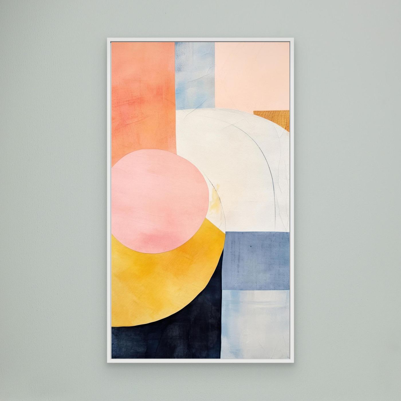 Modern Bauhaus Abstract Shapes Wall Art | Minimalist Geometric Poster