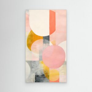 Soft Geometric Harmony | Modern Abstract Shapes in Pastel Tones