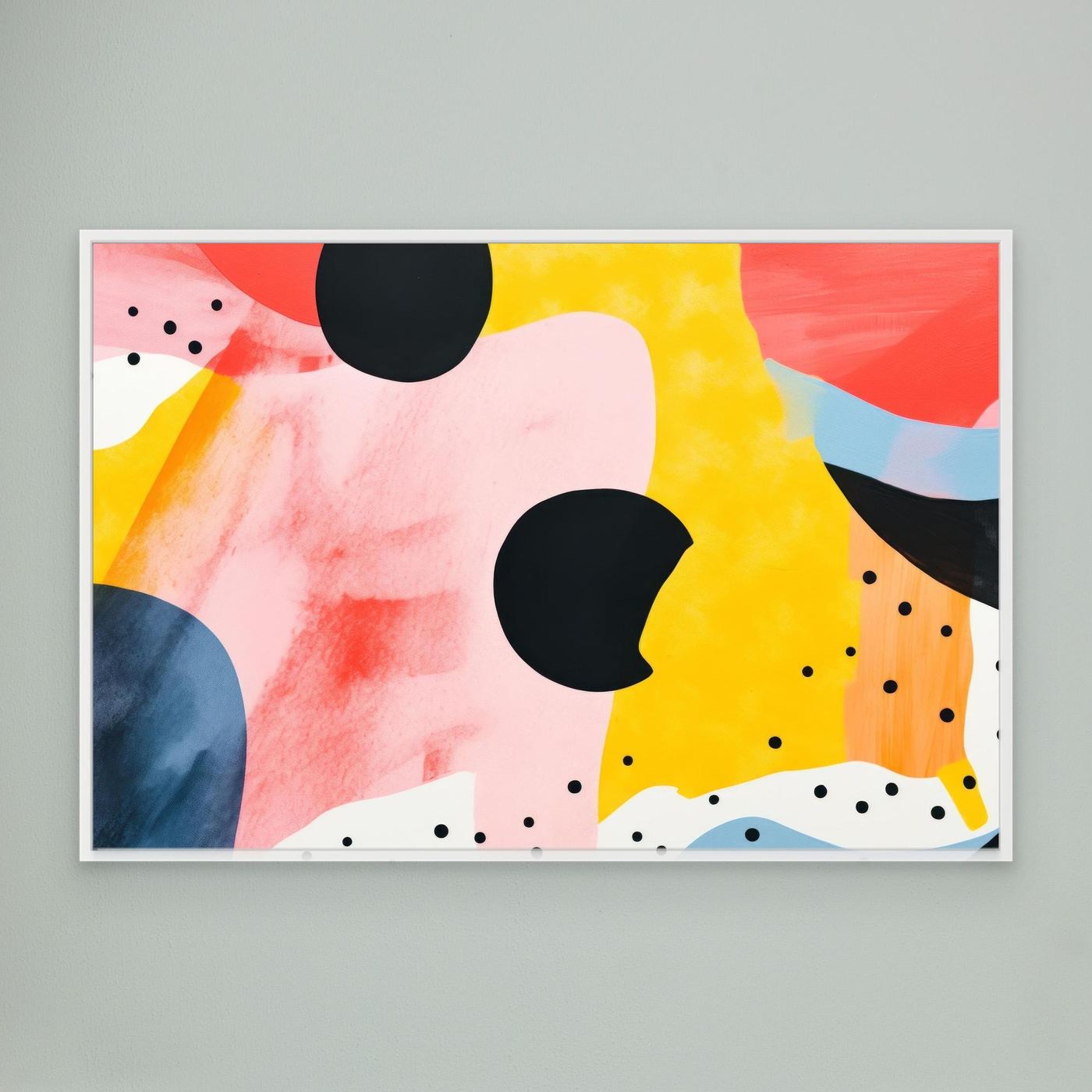 Vibrant Abstract Shapes | Contemporary Color Block Wall Art