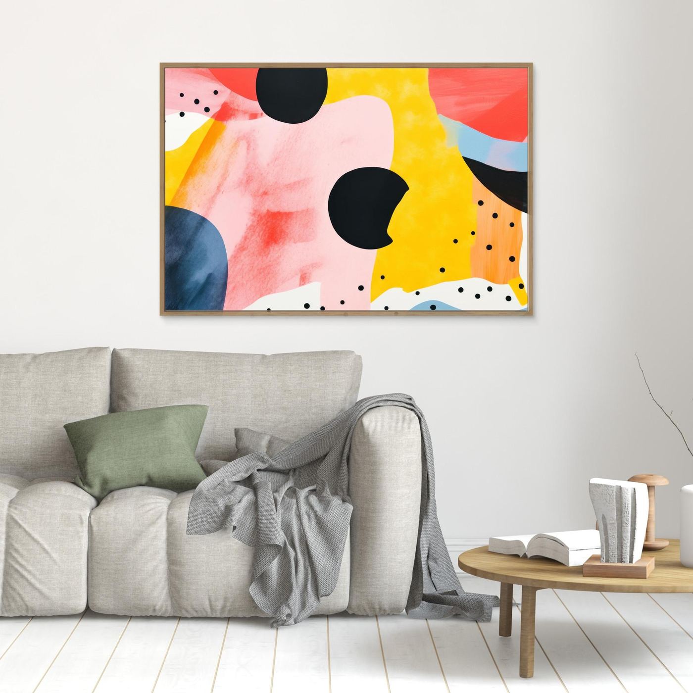 Vibrant Abstract Shapes | Contemporary Color Block Wall Art