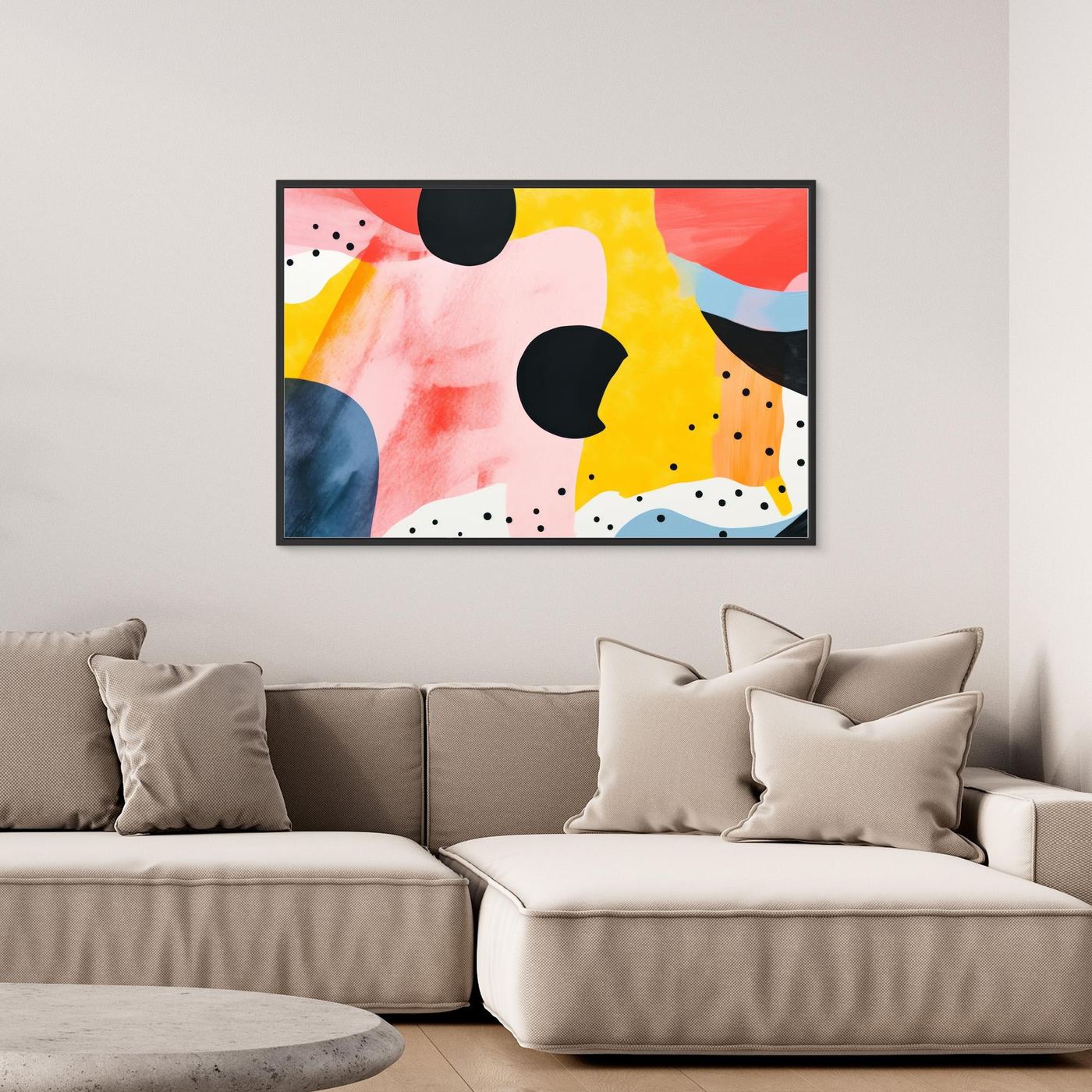 Vibrant Abstract Shapes | Contemporary Color Block Wall Art