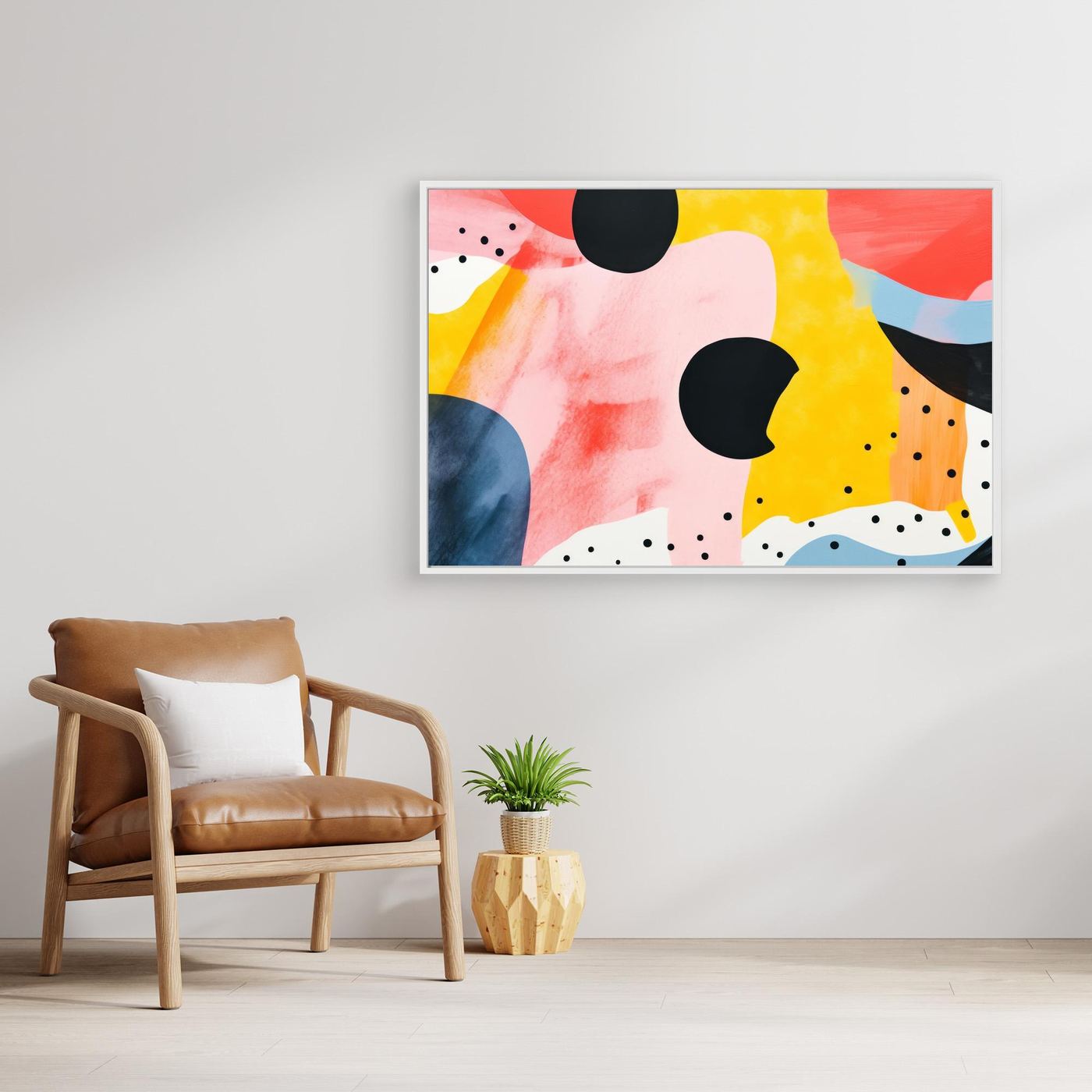 Vibrant Abstract Shapes | Contemporary Color Block Wall Art