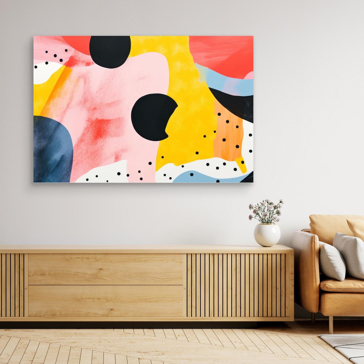 Vibrant Abstract Shapes | Contemporary Color Block Wall Art