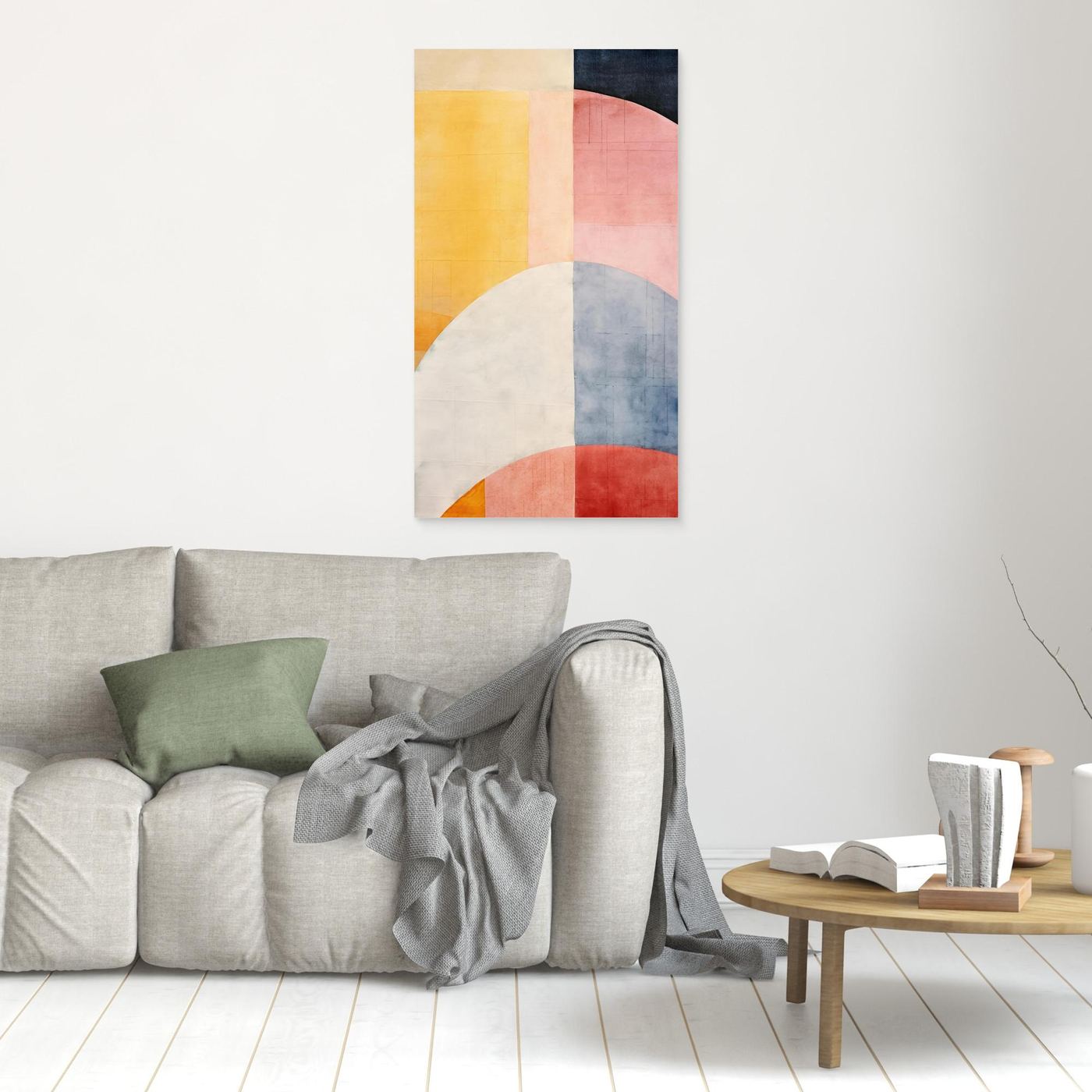 Minimal Geometric Color Fields | Scandinavian Abstract Art