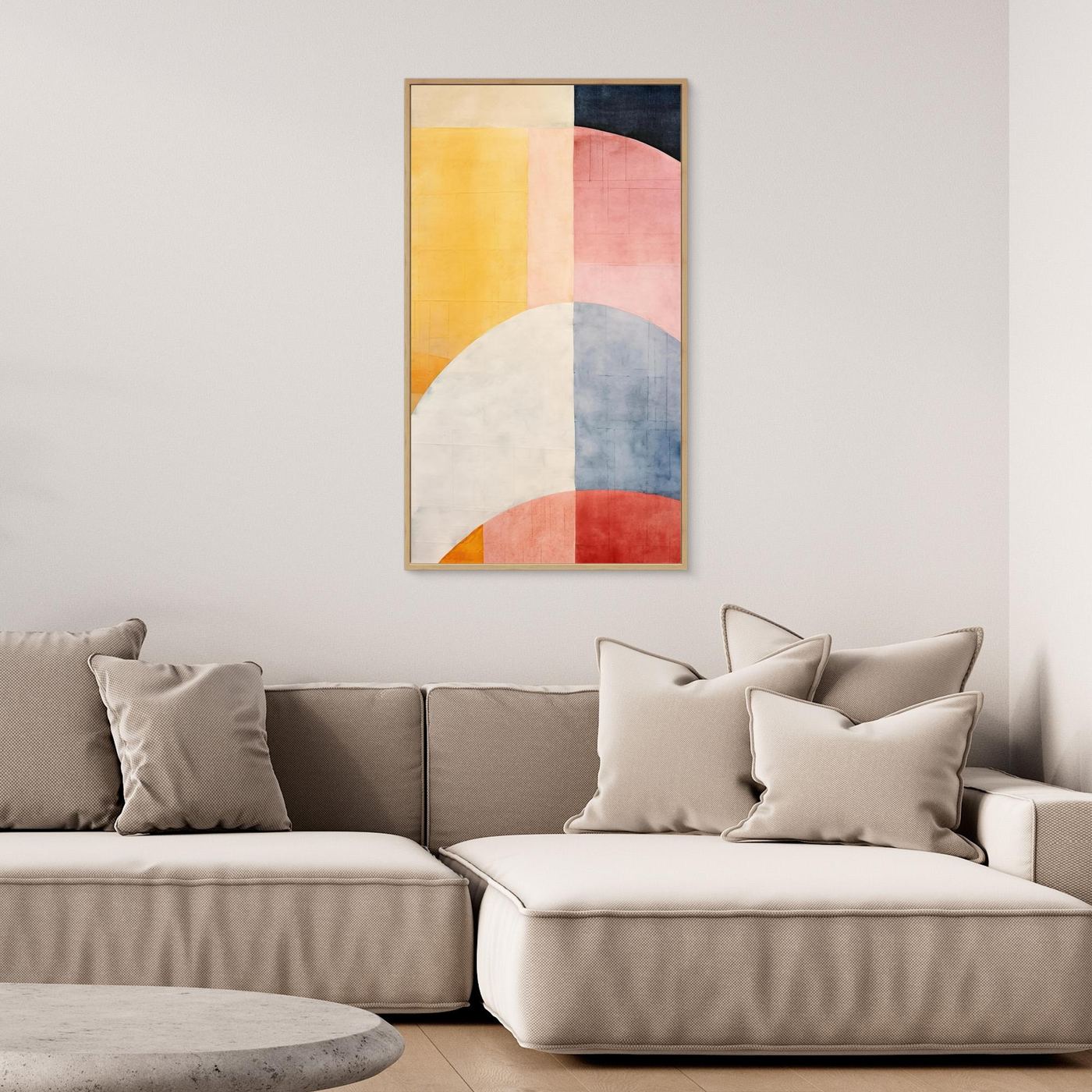 Minimal Geometric Color Fields | Scandinavian Abstract Art